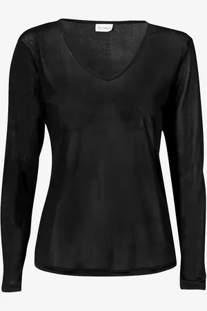 Damella Top Long Sleeve i silke