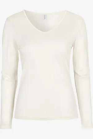 Damella Top Long Sleeve i silke