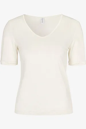 Damella Top Short Sleeve i silke