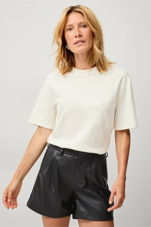 ELLOS Shorts i imiteret læder