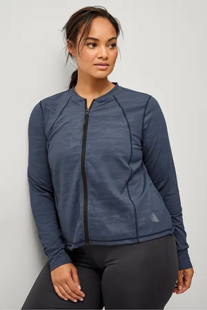 Zizzi Træningstrøje aRadvile L/S Cardigan