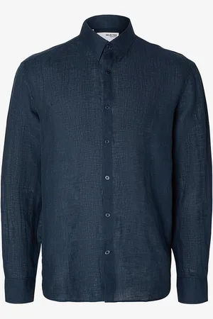 SELECTED Skjorte slhRegkylian-linen Shirt LS Classic