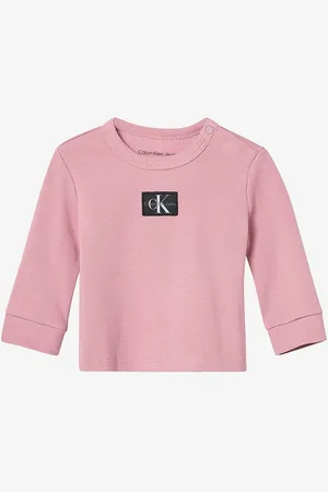 Calvin Klein Top Monogram Rib LS T-shirt