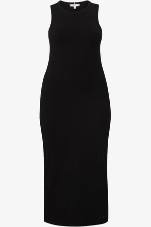 Tommy Hilfiger Maxi kjole CRV Slim Rib Midi Dress