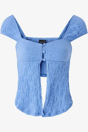 Gina Tricot Top Structure Button Top