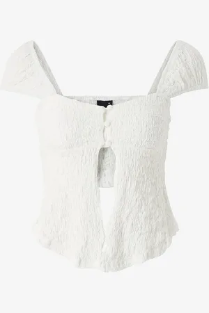 Gina Tricot Top Structure Button Top