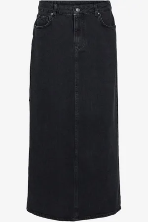 Object Cowboynederdel objEllen MW Long Denim Skirt