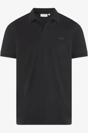 Calvin Klein T-shirt Smooth Cotton Open Placket Polo