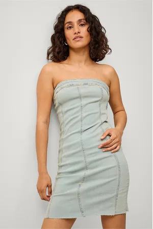 Gina Tricot Cowboykjole Tube Denim Dress