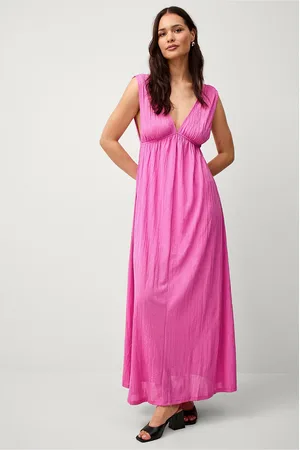 Gina Tricot Maxi kjole Deep V Maxi Dress