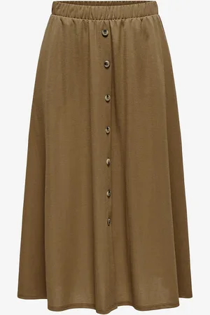 JDY Nederdel Birdie Midi Button Skirt