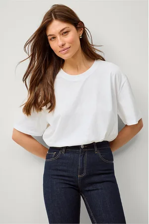 ELLOS T-shirt i bomuld med afslappet pasform
