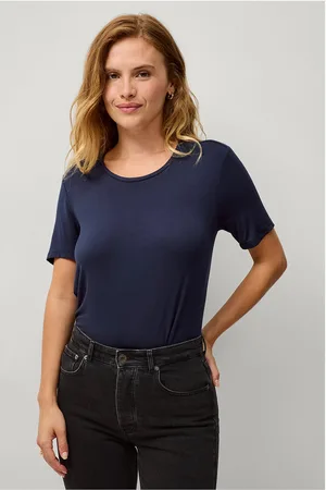 ELLOS T-shirt i viskosestrik