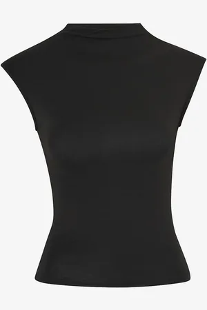 Gina Tricot Top Soft Touch Funnel Neck Top