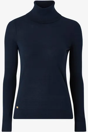 Ralph Lauren Turtleneck trøje Modal Silk Nylon-ls Sweater