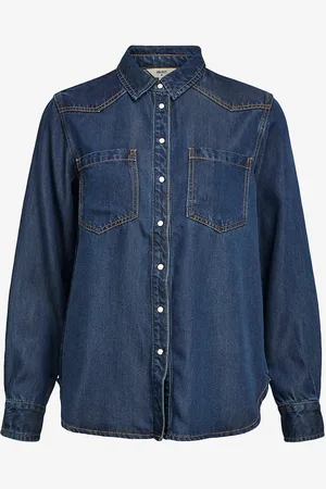 Object Cowboyskjorte objFrame LO L/S Denim Shirt