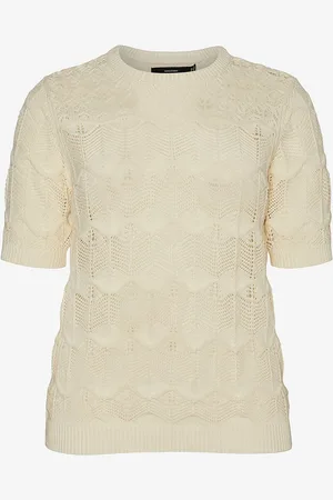 VERO MODA Top vmcAlexia 2/4 O-neck Short Pullover