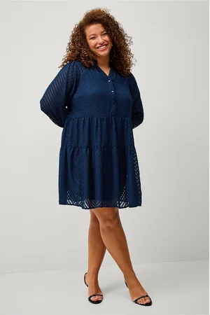 Zizzi Kjole vHut L/S Abk Dress