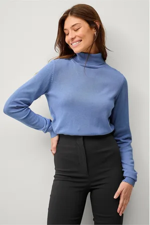 ELLOS Fintstrikket turtleneck trøje