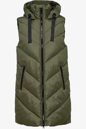 JDY Vest Skylar Padded Hood Waistcoat Otw