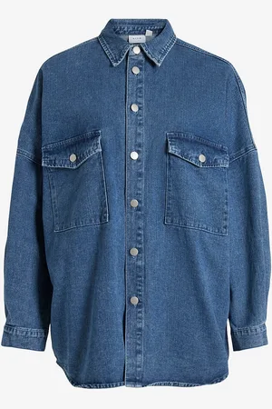VILA Skjorte viMalou L/S Oversize Denim Shirt