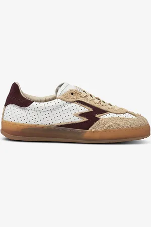 Moaconcept Kondisko Bordeaux Logo And Details Perforated Leather Club Heritage
