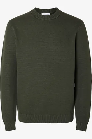 SELECTED Trøje Slhdane LS Knit Structure Crew Neck