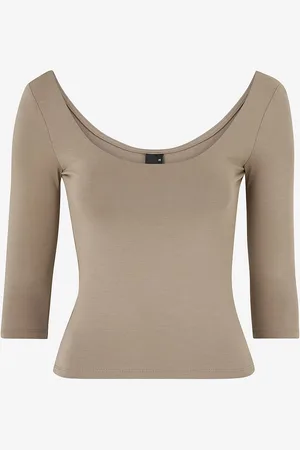 Gina Tricot Top Soft Touch Scoop Neck Top
