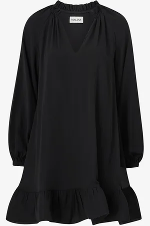 By Malina Kjole Alva Frill Detailed Mini Dress