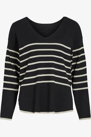 VILA Trøje viOstria V-neck L/S Rev Top/cur