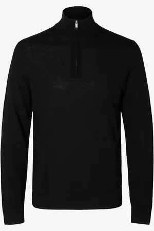 SELECTED Trøje slhTray LS Knit Merino Half Zip