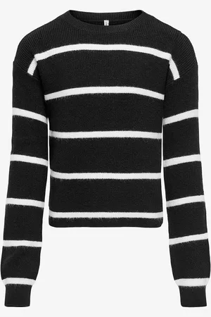 ONLY Trøje kogFranca Short L/S Stripe Knt