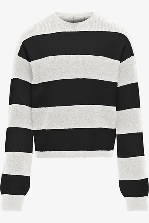 ONLY Trøje kogFranca Short L/S Stripe Knt