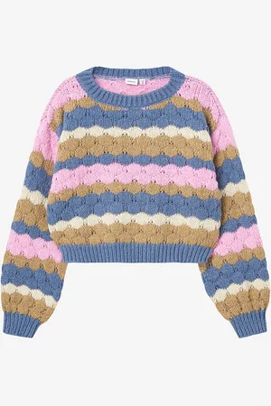 NAME IT Trøje nkfNunna LS Short Knit