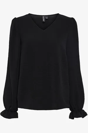 Pieces® Bluse pcTiffany LS V-neck Top