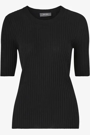 Mos Mosh Top mmRelena Rib SS Crew Neck Knit