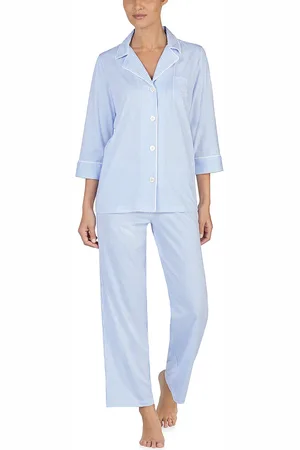 Ralph Lauren Pyjamas LRL Heritage 3/4 Sl Classic Notch PJ Set