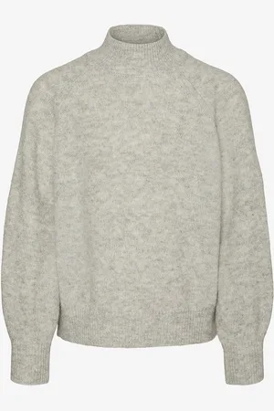 VERO MODA Trøje vmLeaf LS High Neck Pullover Girl