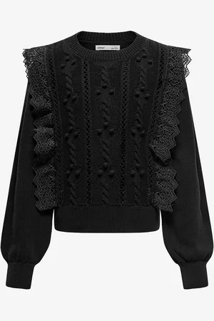 ONLY Trøje kogLindy LS Lace O-neck Knt