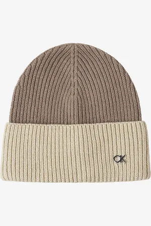 Calvin Klein Hue CK Metal Two-tone Chunky Beanie