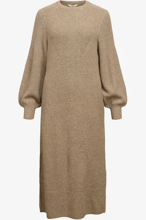 Object Kjole objDitte RE L/S Knit Midi Dress