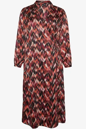 VERO MODA Slå-om kjole vmcOlympia L/S 7/8 Wrap Dress