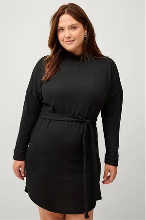 Noisy May Kjole nmCity Ava L/S Short Dress Curve S