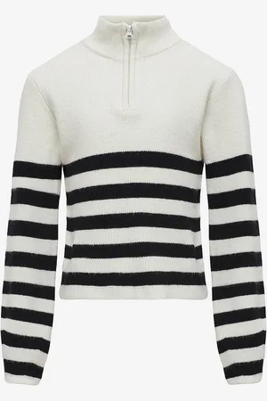 ONLY Trøje kogFranca Half Zip L/S Stripe