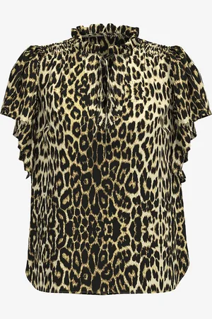 Co`Couture Bluse LeoCC SS Frill Top
