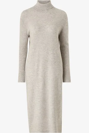 Tommy Hilfiger Kjole Wool Cash Roll-nk Long Dress