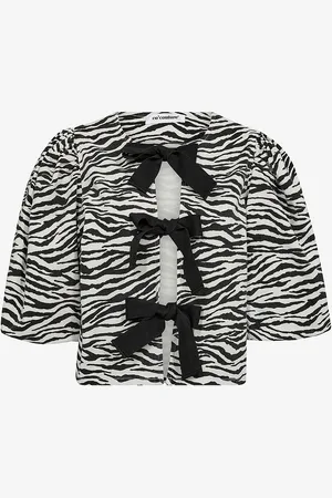 Co`Couture Bluse ZionCC Zebra Bow Blouse