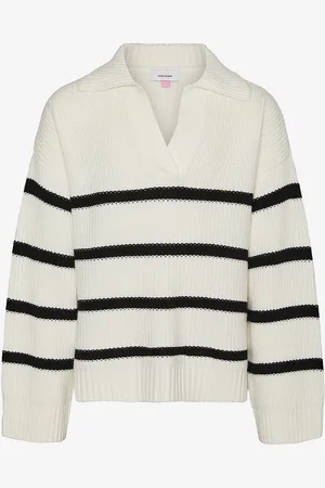 VERO MODA Trøje vmLuna LS V-neck Long Pull GA Boo G