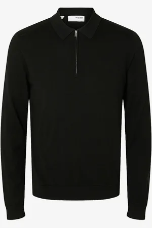 SELECTED Trøje slhBerg LS Half Zip Polo
