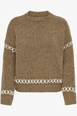 ONLY Trøje onlAmanda Life LS O-neck Detail CC